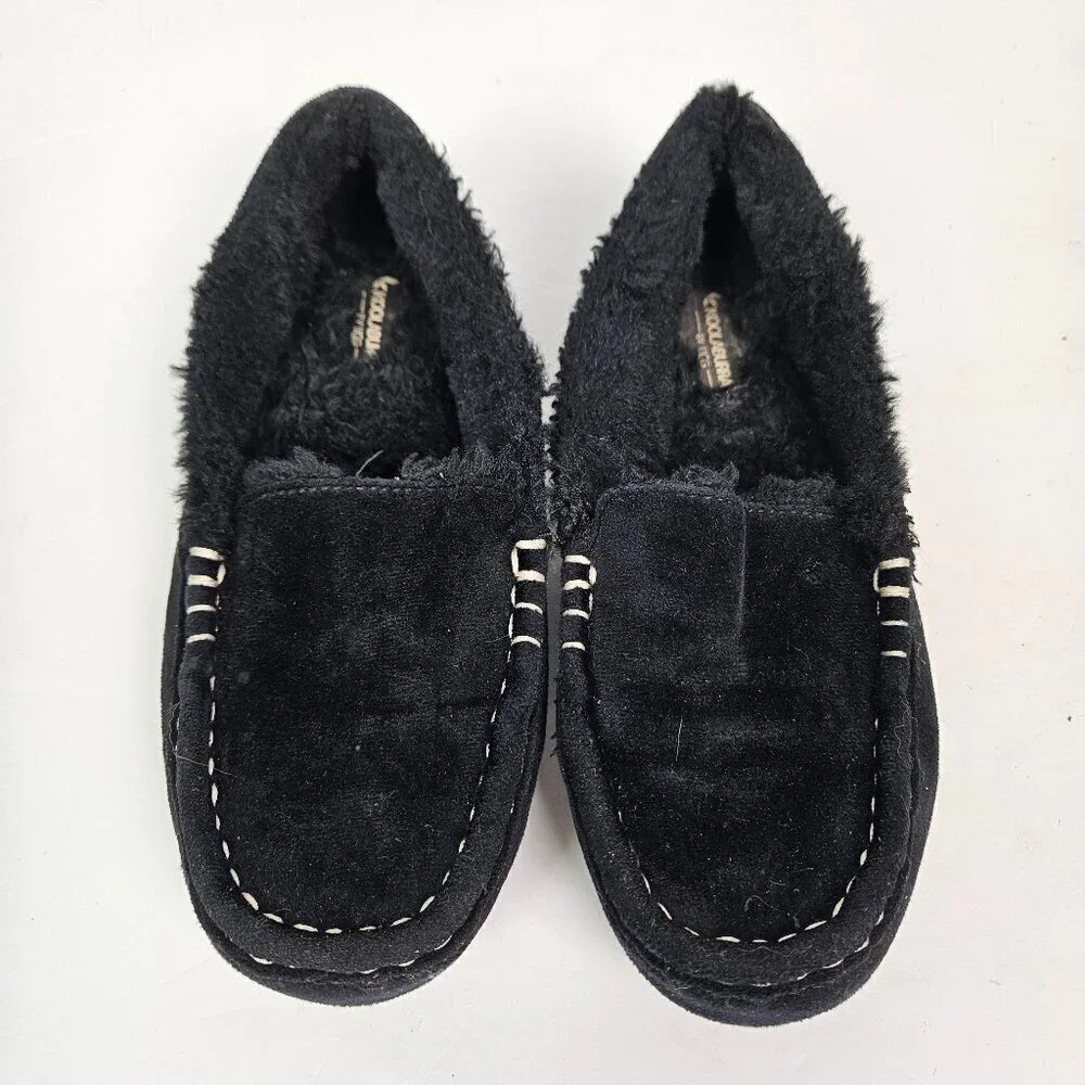 Koolaburra by UGG Youth Riley Shimmer Moccasin Slipper Black 1116742 2